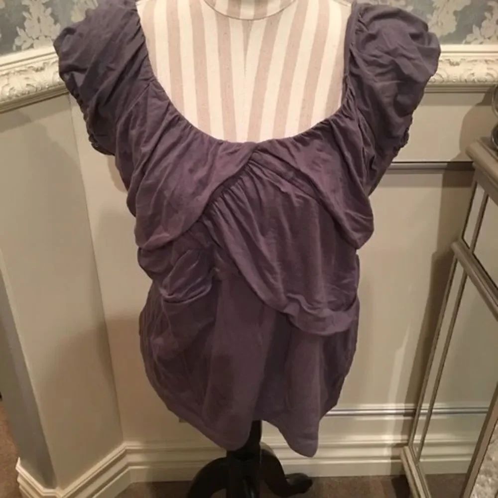 Gray Wrap Anthropologie Shirt